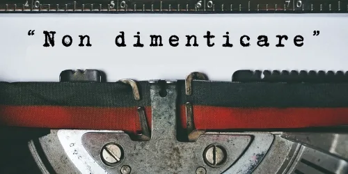 Copertina dell’editoriale «Non dimenticare»