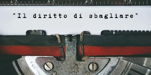 Copertina dell’editoriale «Il diritto di sbagliare»