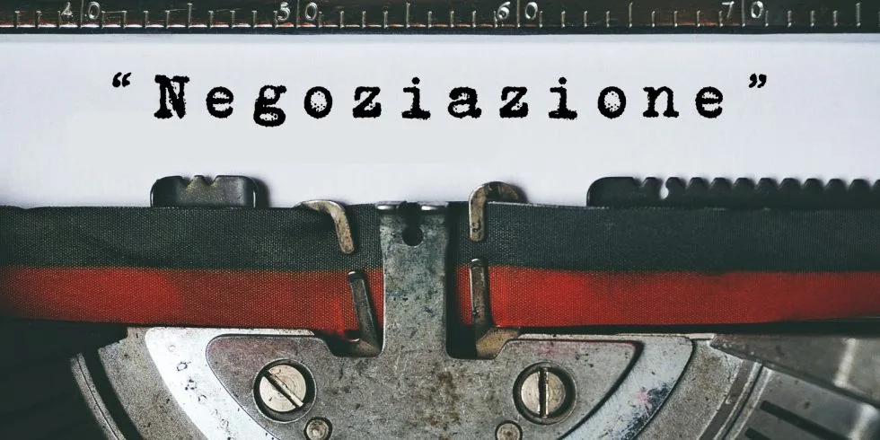 Copertina dell’editoriale «Negoziazione»
